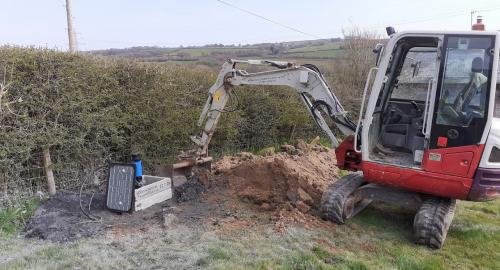 Borehole pumps, groundworks, trenching 
